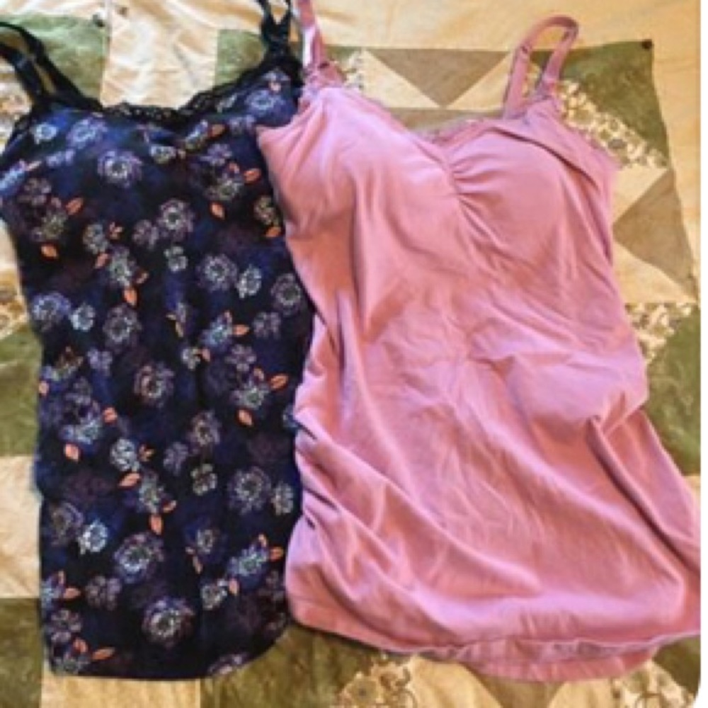 Maternity nursing Camisoles with built in bra